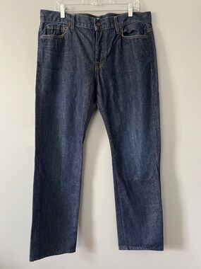 7 For All Mankind Men Straight Jeans - Dark Blue Indigo